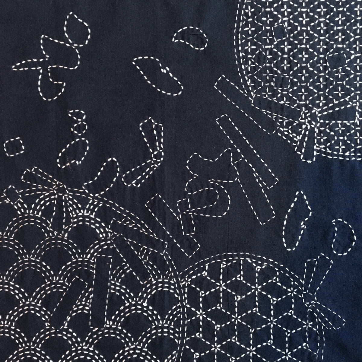 Sashiko Panels in Dark Blue – Kallisti Quilts