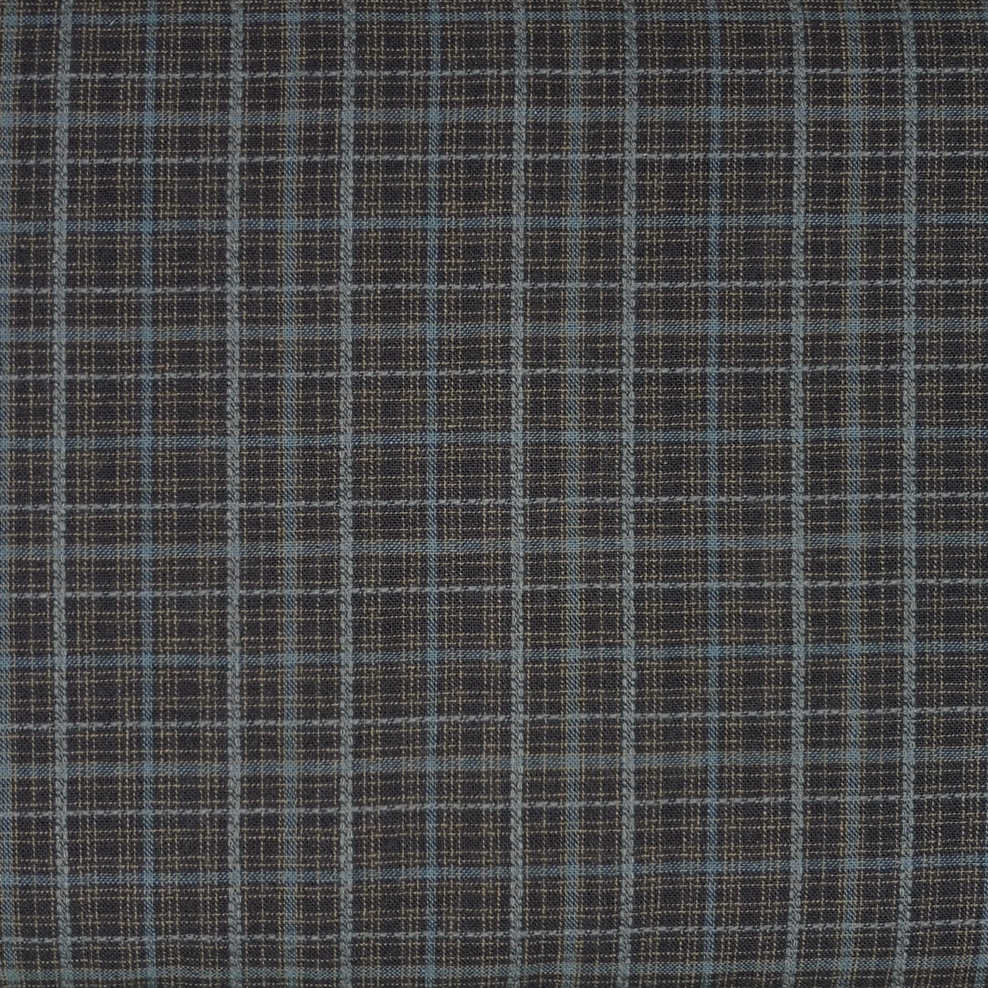 Japanese Yarn Dyed Plaid in Black/Grey